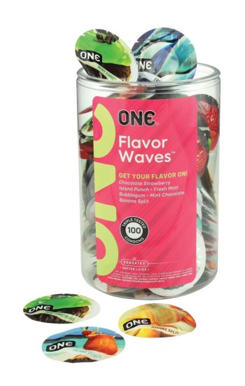 One Condoms Flavor Waves Singles One Condoms Flavor Waves Singles