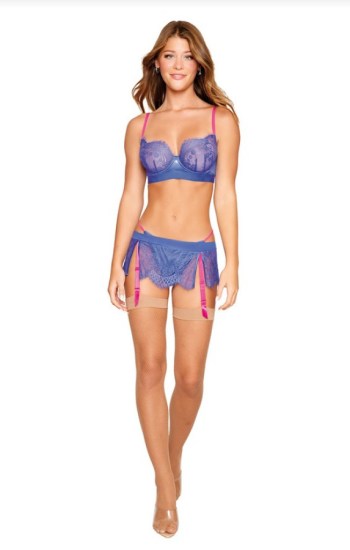 3pc Eyelash Lace Bra Set 3pc Eyelash Lace Bra Set