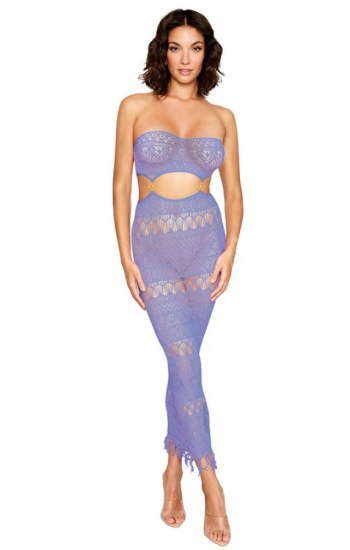 Strapless Net Bodystocking Gown Strapless Net Bodystocking Gown