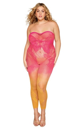 Versatile Ombre Butterfly Net Bodystocking Versatile Ombre Butterfly Net Bodystocking