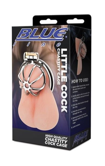 Blue Line Little Cock Chastity Cage Blue Line Little Cock Chastity Cage