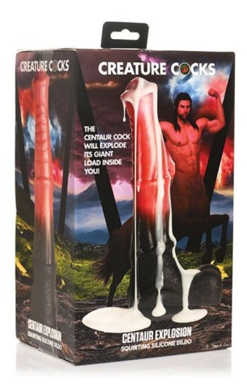 Creature Cocks Centaur Explosion Squirting Silicone Dildo – Black/Peach Creature Cocks Centaur Explosion Squirting Silicone Dildo – Black/Peach