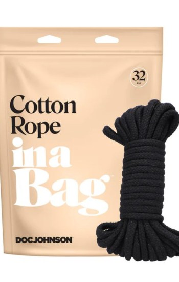 In A Bag Cotton Rope 32ft Black In A Bag Cotton Rope 32ft Black