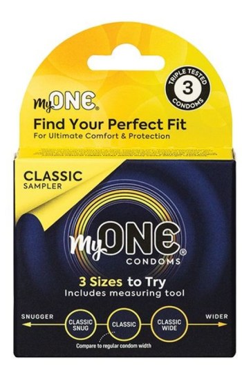 My One Classic Sampler Condoms – Pack of 3 My One Classic Sampler Condoms – Pack of 3