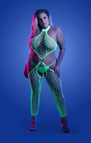 High Voltage High Neck Bodystocking & G-string High Voltage High Neck Bodystocking & G-string