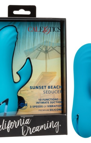 California Dreaming Sunset Beach Seducer Silicone Dual Vibrator – Blue California Dreaming Sunset Beach Seducer Silicone Dual Vibrator – Blue