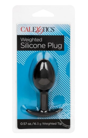 Weighted Silicone Anal Plug – Black Weighted Silicone Anal Plug – Black