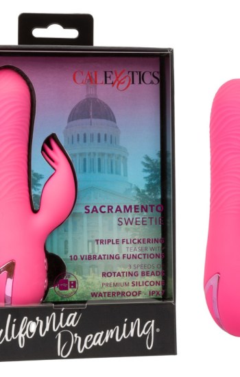 California Dreaming Sacramento Sweetie Silicone Dual Vibrator – Pink California Dreaming Sacramento Sweetie Silicone Dual Vibrator – Pink