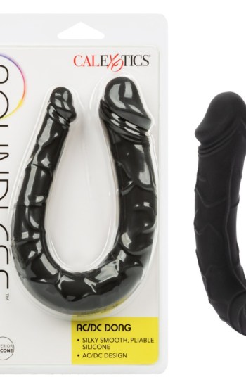 Boundless AC/DC Silicone Bendable Double Dong – Black Boundless AC/DC Silicone Bendable Double Dong – Black