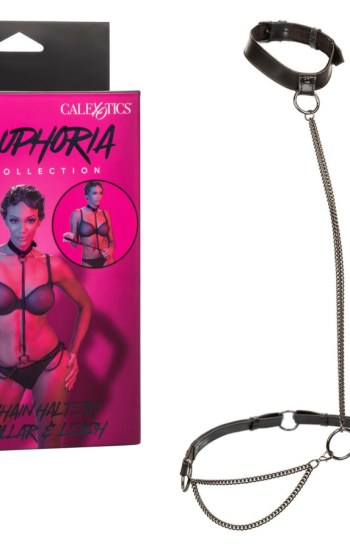 Euphoria Collection Chain Halter/Collar & Leash – Black Euphoria Collection Chain Halter/Collar & Leash – Black