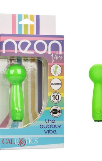 Neon Vibes The Bubbly Vibe Rechargeable Silicone Bullet Vibrator – Green Neon Vibes The Bubbly Vibe Rechargeable Silicone Bullet Vibrator – Green