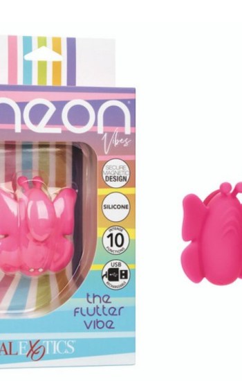 Neon Vibes The Flutter Vibe Rechargeable Silicone Butterfly Panty Vibe – Pink Neon Vibes The Flutter Vibe Rechargeable Silicone Butterfly Panty Vibe – Pink