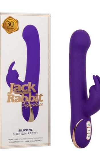 Jack Rabbit Signature Rechargeable Silicone Suction Rabbit Vibrator – Purple Jack Rabbit Signature Rechargeable Silicone Suction Rabbit Vibrator – Purple