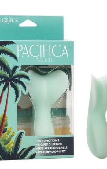 Pacifica Tahiti Rechargeable Silicone Vibrator – Green Pacifica Tahiti Rechargeable Silicone Vibrator – Green