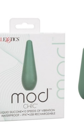 Mod Chic Rechargeable Silicone Vibrator – Green Mod Chic Rechargeable Silicone Vibrator – Green