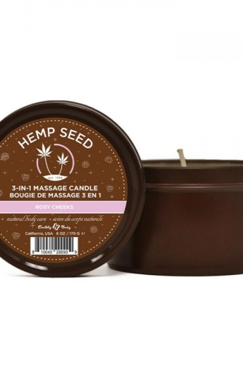 Earthly Body Hemp Seed Holiday Candle Rosey Cheek Earthly Body Hemp Seed Holiday Candle Rosey Cheek