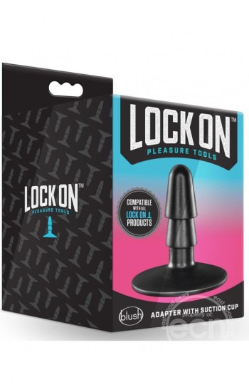 Lock On Adapter with Suction Cup Black Lock On Adapter with Suction Cup Black