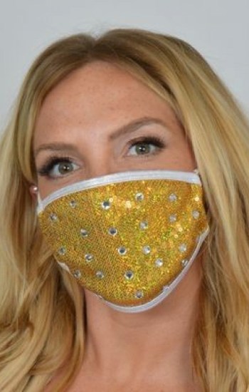 Sequin Studded Mask Sequin Studded Mask