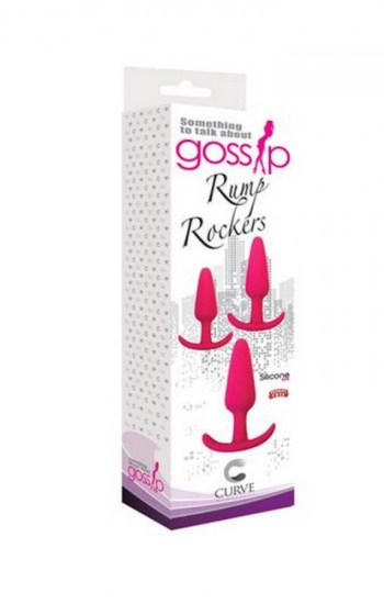 Gossip Rump Rockers 3pc Anal Plug Training Set Silicone Gossip Rump Rockers 3pc Anal Plug Training Set Silicone