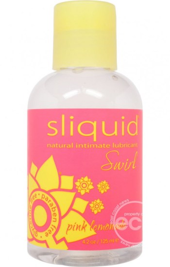 Sliquid Naturals Swirl Water Based Lubricant Pink Lemonade 4.2oz Sliquid Naturals Swirl Water Based Lubricant Pink Lemonade 4.2oz