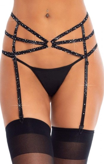 Strappy Rhinestone Garter Belt Strappy Rhinestone Garter Belt
