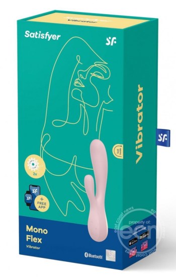 Satisfyer Mono Flex Rechargeable Silicone Rabbit Vibrator Pink Satisfyer Mono Flex Rechargeable Silicone Rabbit Vibrator Pink