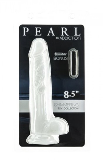 Addiction Pearl Dong 8.5in With Power Bullet Addiction Pearl Dong 8.5in With Power Bullet