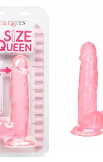 Size Queen 6in Dildo Pink Size Queen 6in Dildo Pink