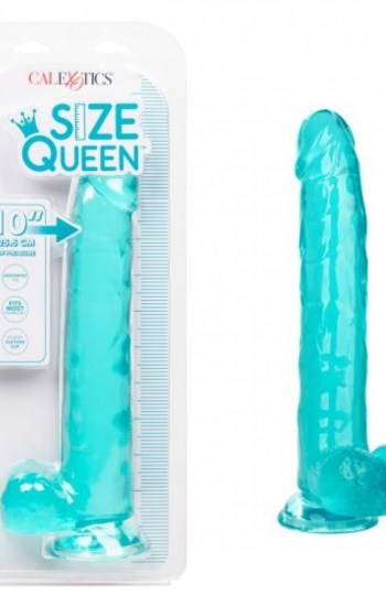 Size Queen 10in Dildo Blue Size Queen 10in Dildo Blue