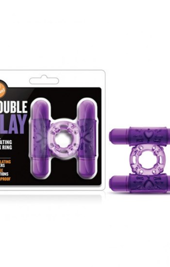 Blush Play With Me Double Play Dual Vibrating Cockring Purple Blush Play With Me Double Play Dual Vibrating Cockring Purple