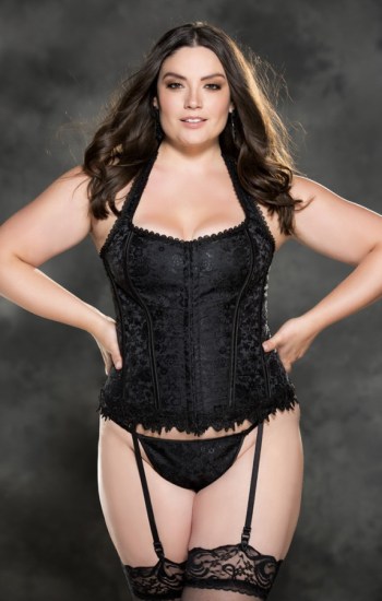 Tapestry Corset With Built In Supportive Shoulder Straps Tapestry Corset With Built In Supportive Shoulder Straps