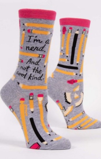 I’m A Nerd And Not The Cool Kind Crew Socks I’m A Nerd And Not The Cool Kind Crew Socks