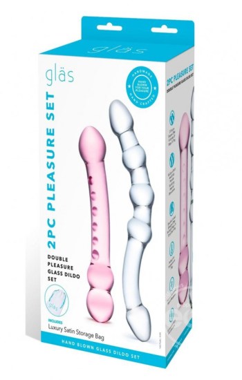Glas Double Pleasure Glass Dildo Set Glas Double Pleasure Glass Dildo Set