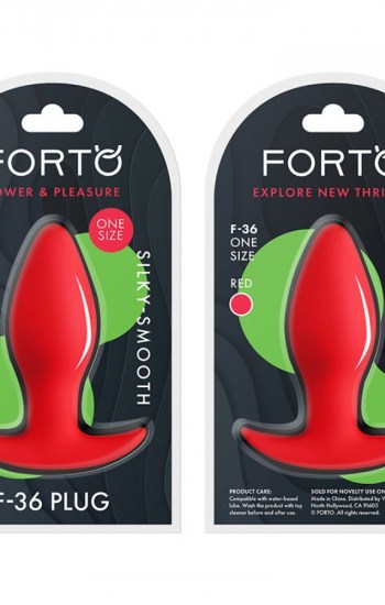 Forto F-36: Silicone T Plug Red Forto F-36: Silicone T Plug Red
