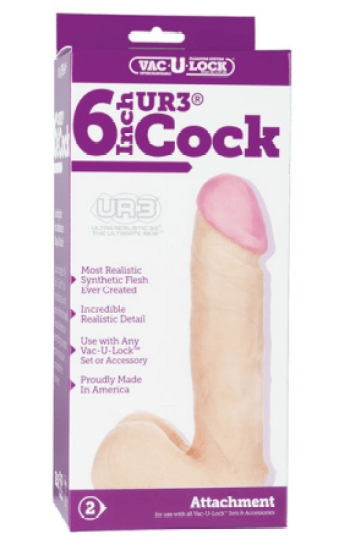 UR3 6in Cock Realistic Beige UR3 6in Cock Realistic Beige