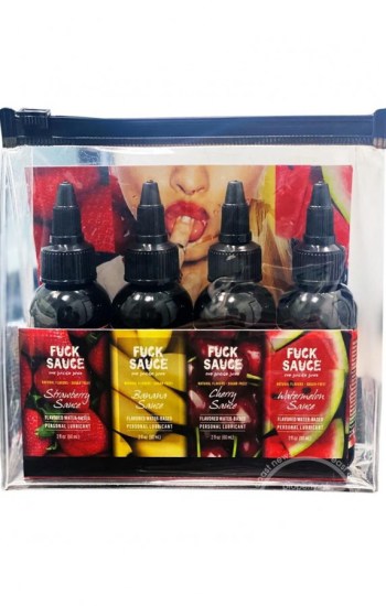 Fuck Sauce Water Based Lubricant 2oz Variety Fruit Pack Fuck Sauce Water Based Lubricant 2oz Variety Fruit Pack