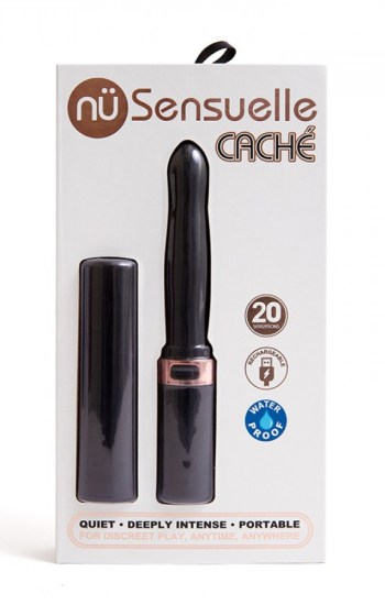 Sensuelle Cache 20-Function Rechargeable Vibe Black Sensuelle Cache 20-Function Rechargeable Vibe Black
