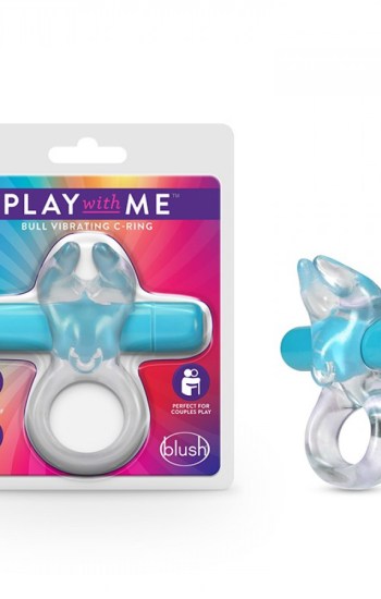 Play with Me Bull Vibrating C-Ring Blue Play with Me Bull Vibrating C-Ring Blue