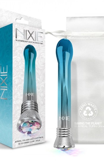 Nixie Waterproof 10 Function Bulb Vibe Blue Ombre Glow Nixie Waterproof 10 Function Bulb Vibe Blue Ombre Glow