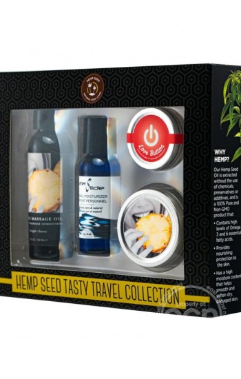 Earthly Body Pineapple Hemp Seed Tasty Travel Flavored Body Set Earthly Body Pineapple Hemp Seed Tasty Travel Flavored Body Set