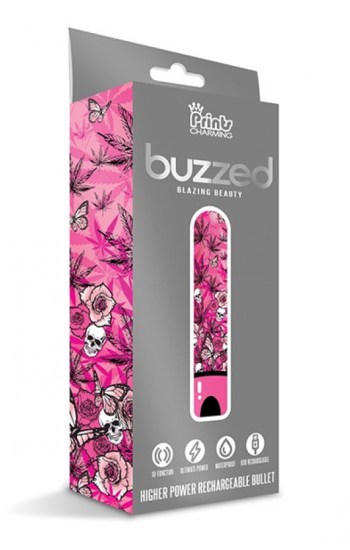 Buzzed 3.5″ Rechargeable Bullet Blazing Beauty Pink Buzzed 3.5″ Rechargeable Bullet Blazing Beauty Pink