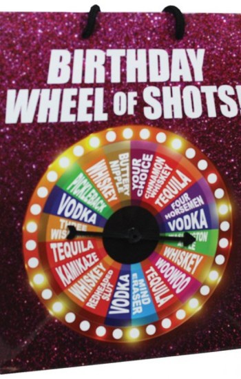 Birthday Wheel of Shots….Spinner Gift Bag Birthday Wheel of Shots….Spinner Gift Bag