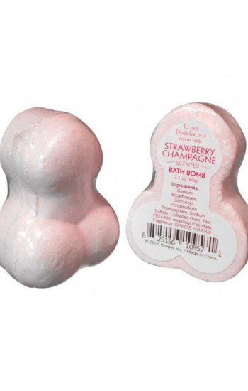 Naughty Bath Bomb Strawberry Champagne Scented Pink 2.1oz Naughty Bath Bomb Strawberry Champagne Scented Pink 2.1oz