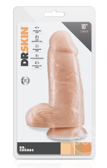 Dr. Skin Dr. Chubbs Dildo 10in Vanilla Dr. Skin Dr. Chubbs Dildo 10in Vanilla