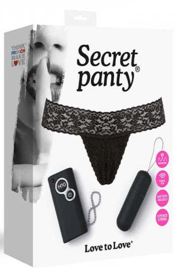 Love To Love Secret Panty Black Love To Love Secret Panty Black