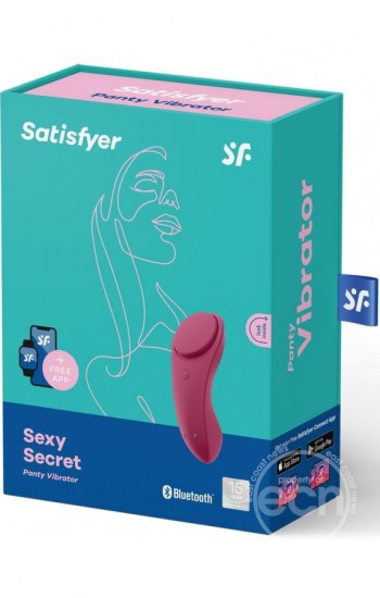 Satisfyer Sexy Secret Silicone Rechargeable Panty Vibrator Red Satisfyer Sexy Secret Silicone Rechargeable Panty Vibrator Red