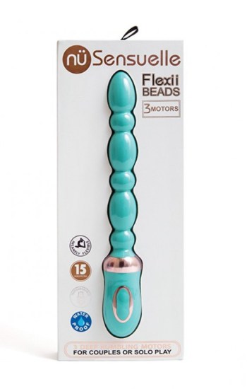 Nu Sensuelle Flexii Beads Electric Blue Nu Sensuelle Flexii Beads Electric Blue