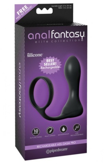 Anal Fantasy Elite Rechargeable Ass-Gasm Pro Black Anal Fantasy Elite Rechargeable Ass-Gasm Pro Black