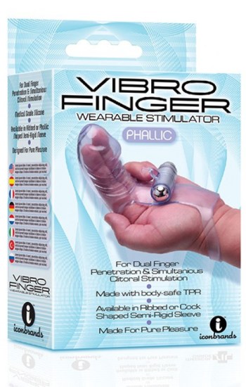 The 9’s Vibrofinger Phallic Finger Massager Purple The 9’s Vibrofinger Phallic Finger Massager Purple