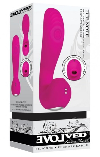 The Note Silicone Rechargeable Vibrator Pink The Note Silicone Rechargeable Vibrator Pink